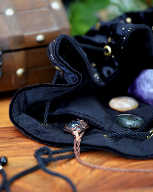 Starweaver Trinket Bag - Obsidian