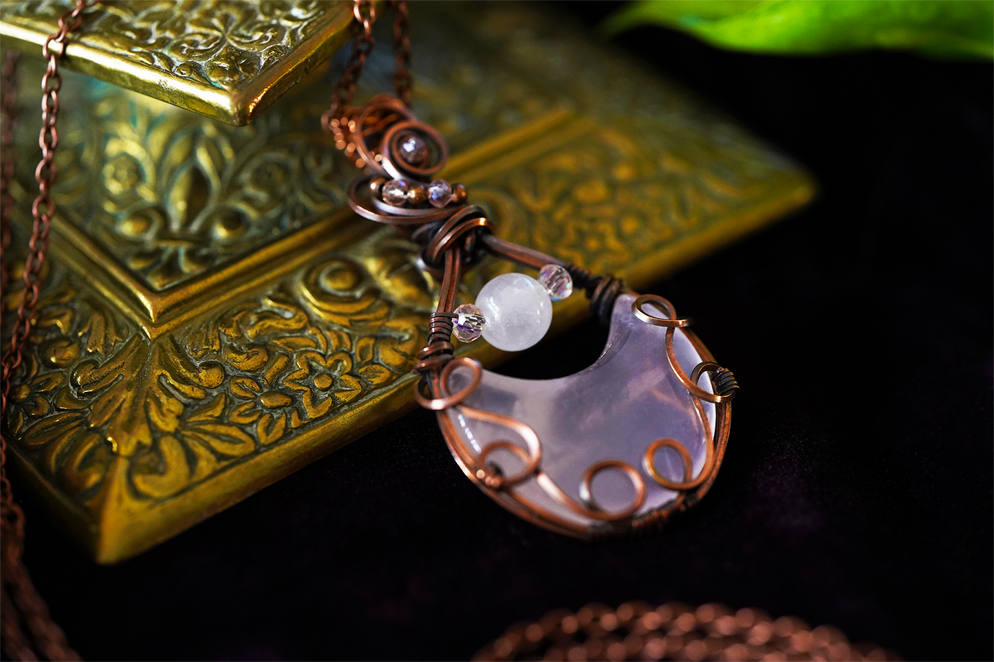 Moonbrew Pendant - Rose Quartz