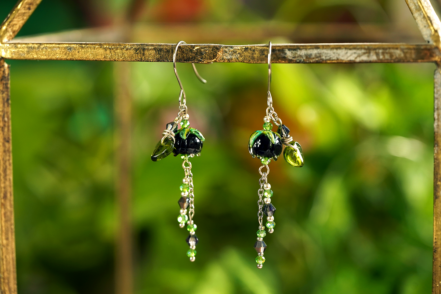 Midnight Drop Earrings