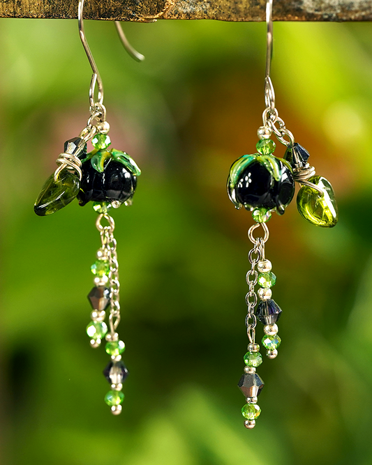 Midnight Drop Earrings