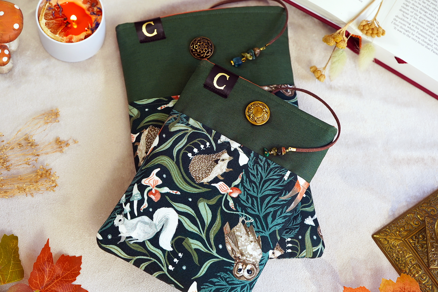 Woodland Forest Critters Book Sleeve