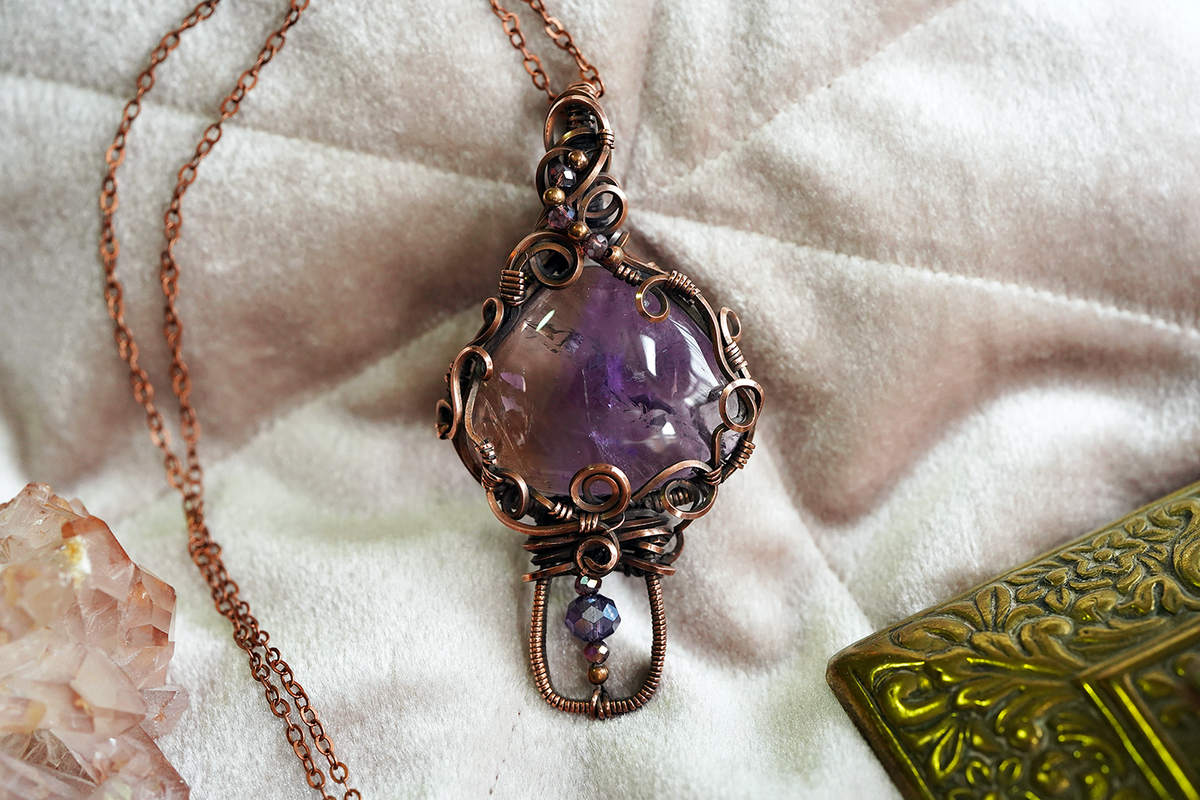 Mushroom Pendant - Ametrine