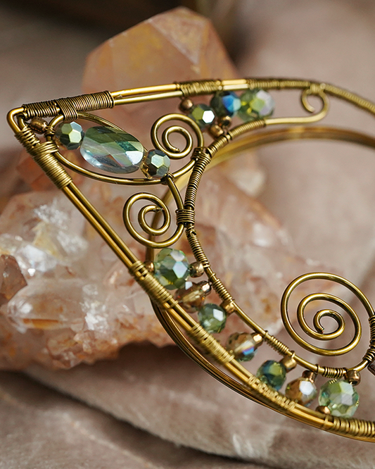 Lórien Ear Cuffs - Bronze/Green