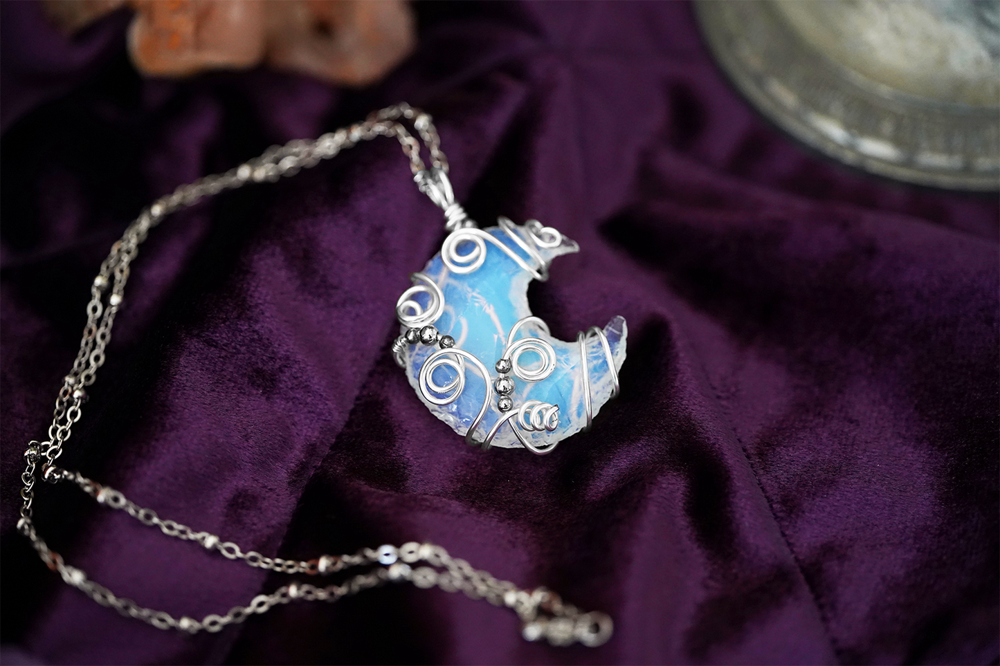 Lunara Hanger - Opaal/Zilver