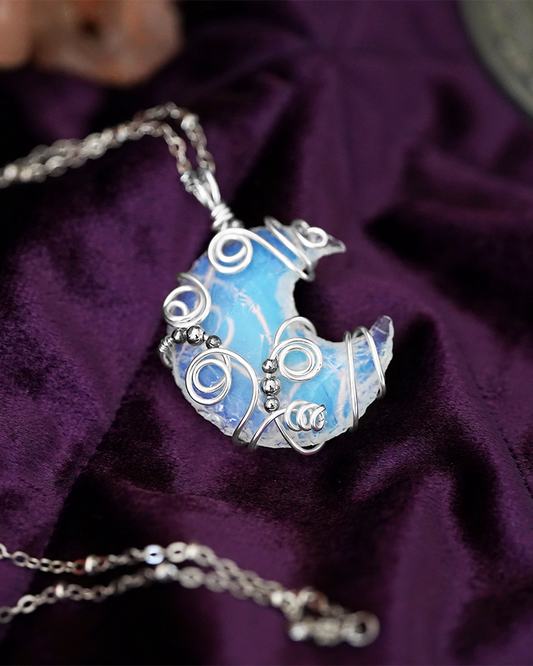 Lunara Hanger - Opaal/Zilver