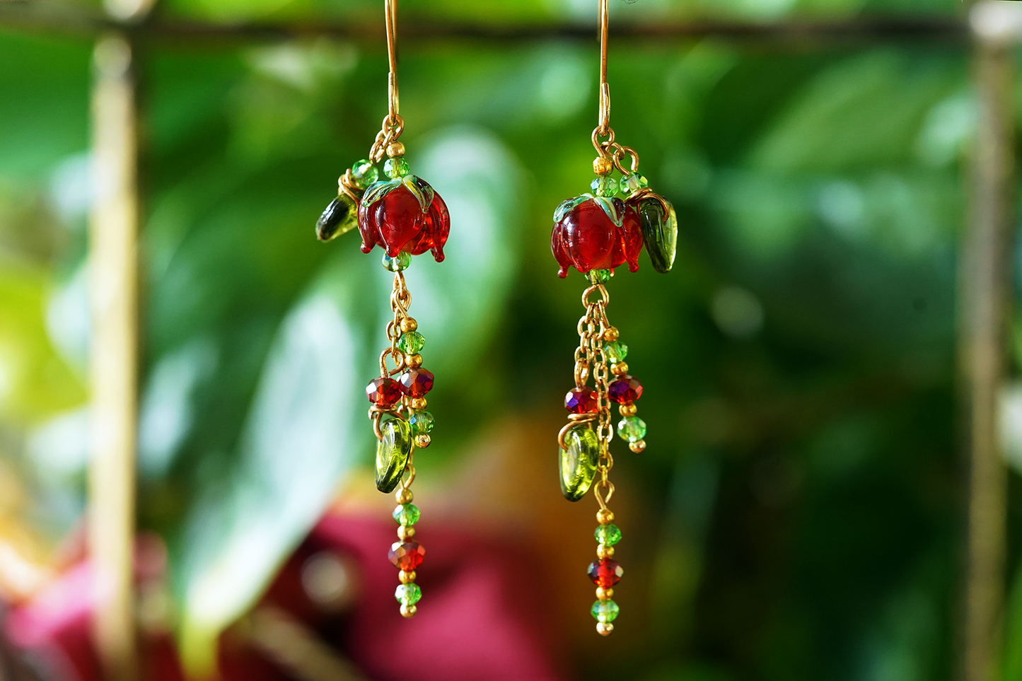 Scarlet Drop Earrings