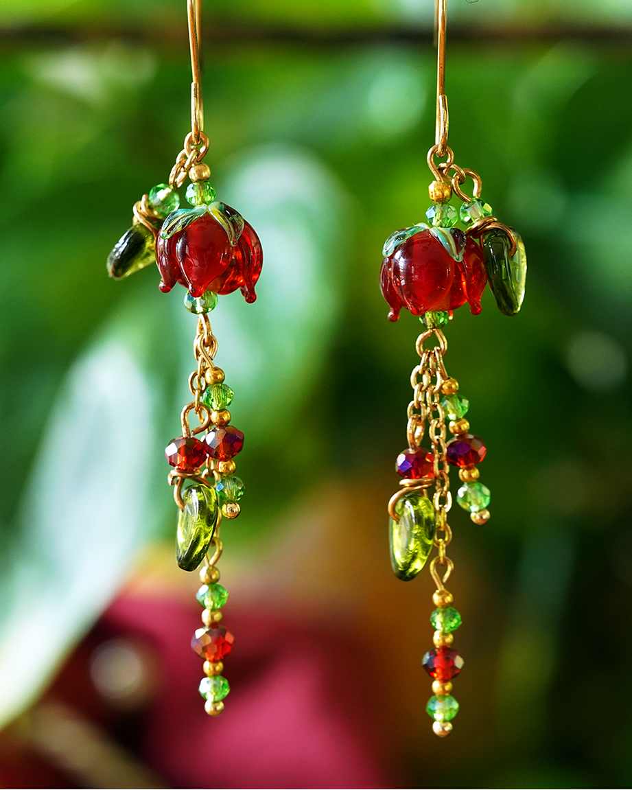 Scarlet Drop Earrings