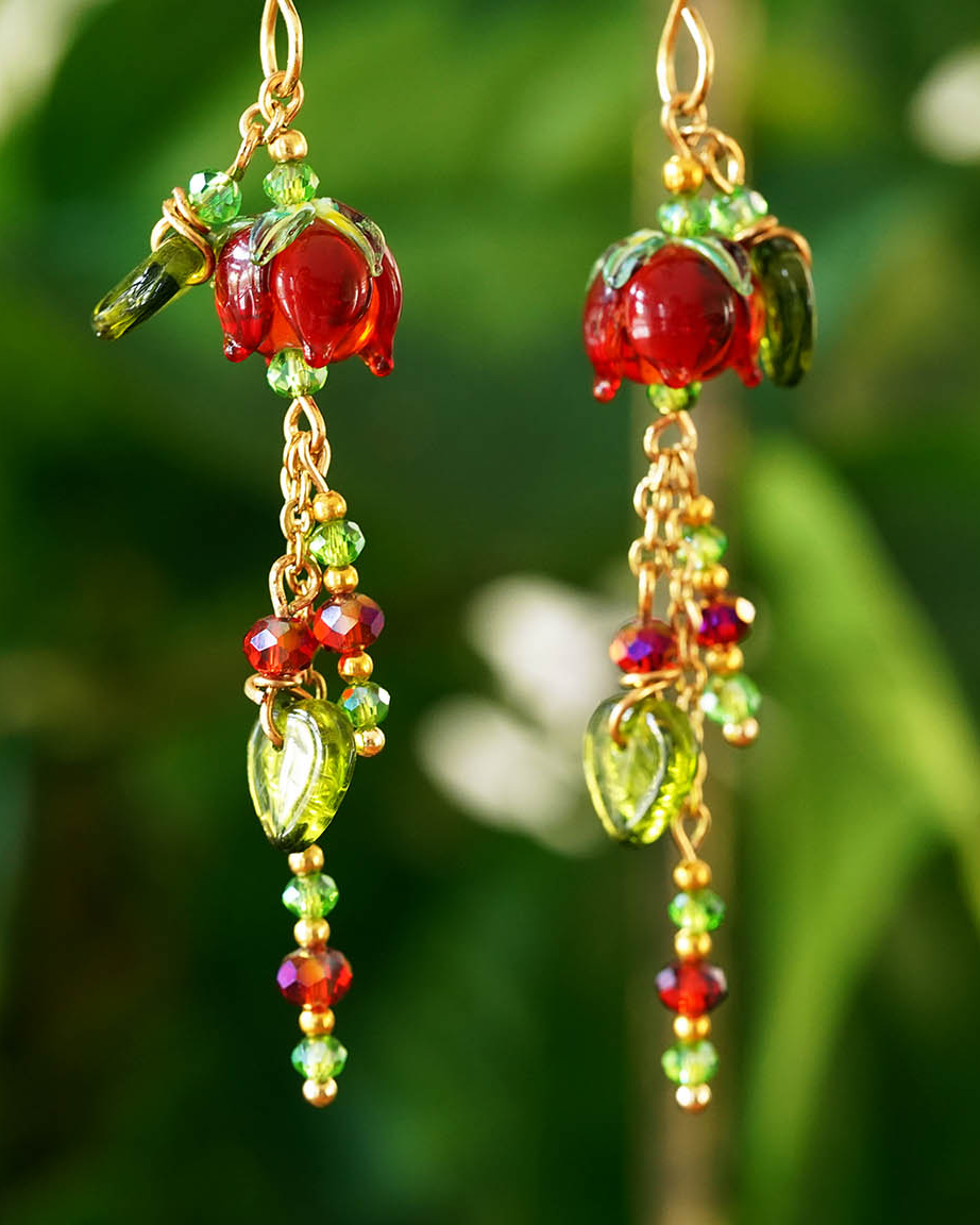 Scarlet Drop Earrings
