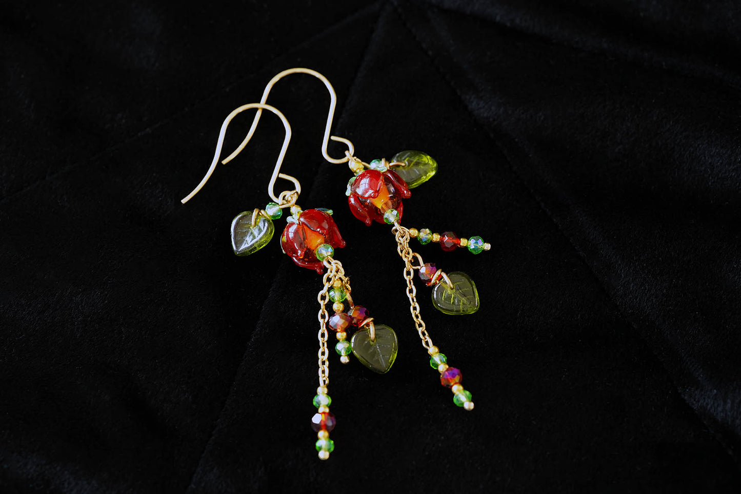 Scarlet Drop Earrings