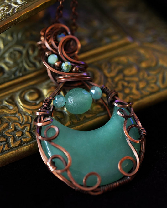 Moonbrew Pendant - Green Aventurine