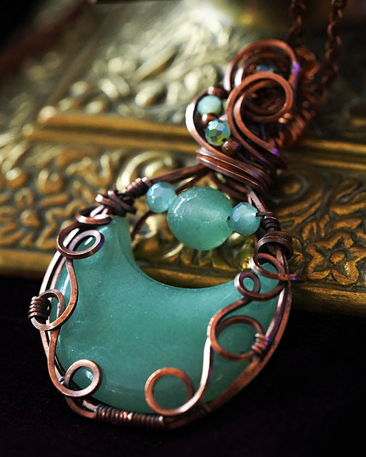 Moonbrew Pendant - Green Aventurine