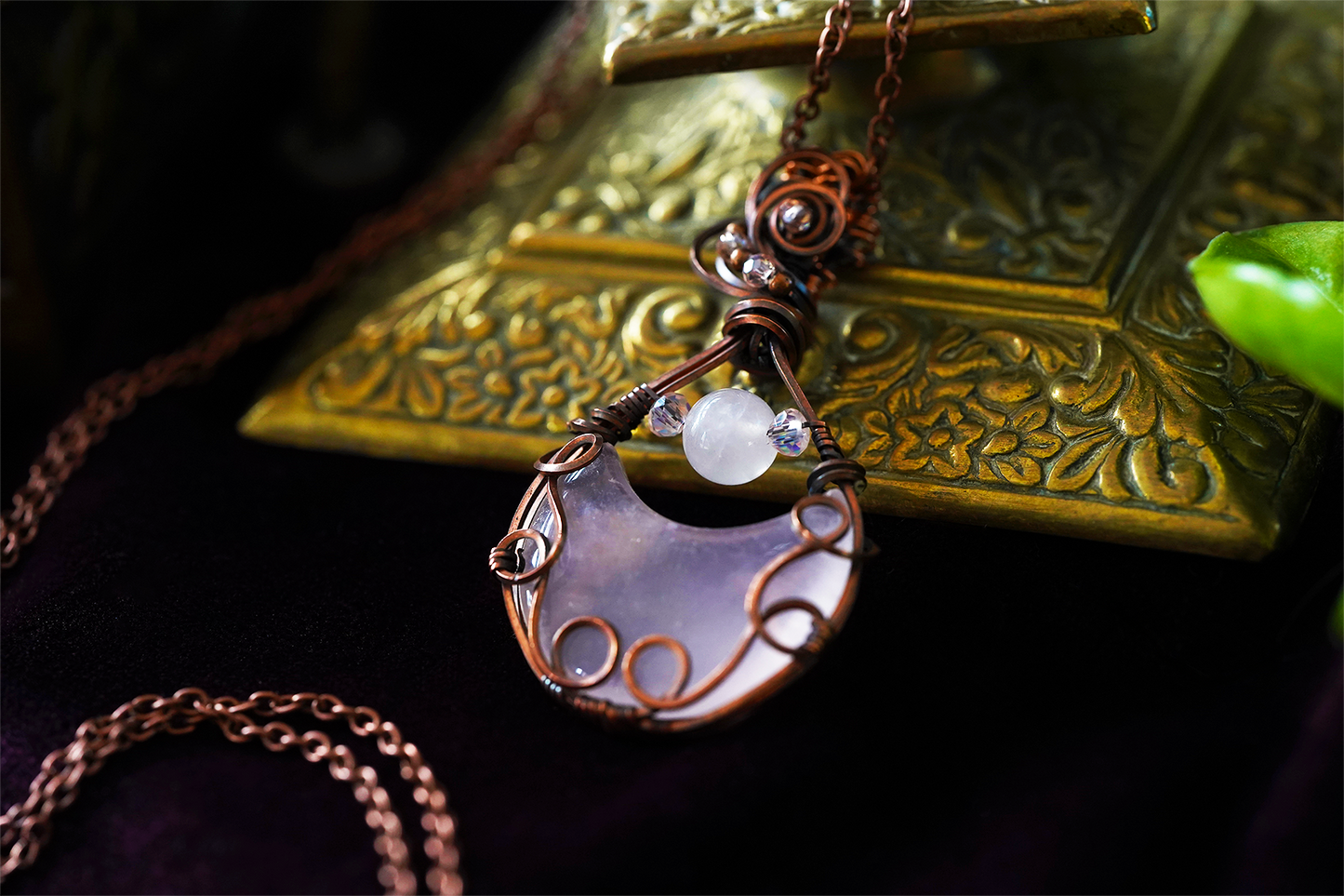 Moonbrew Pendant - Rose Quartz