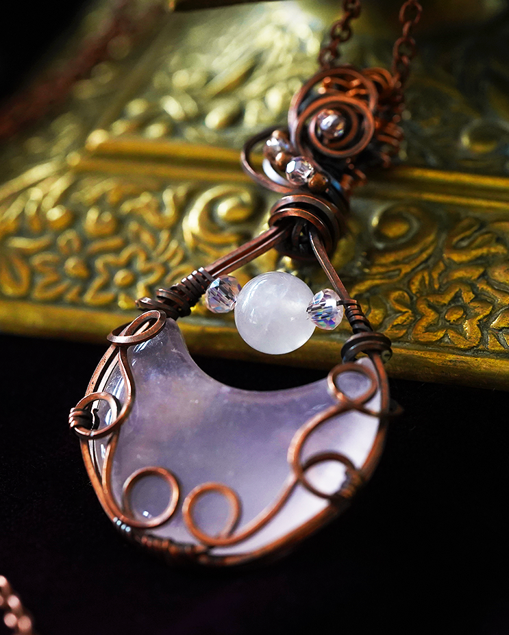 Moonbrew Pendant - Rose Quartz