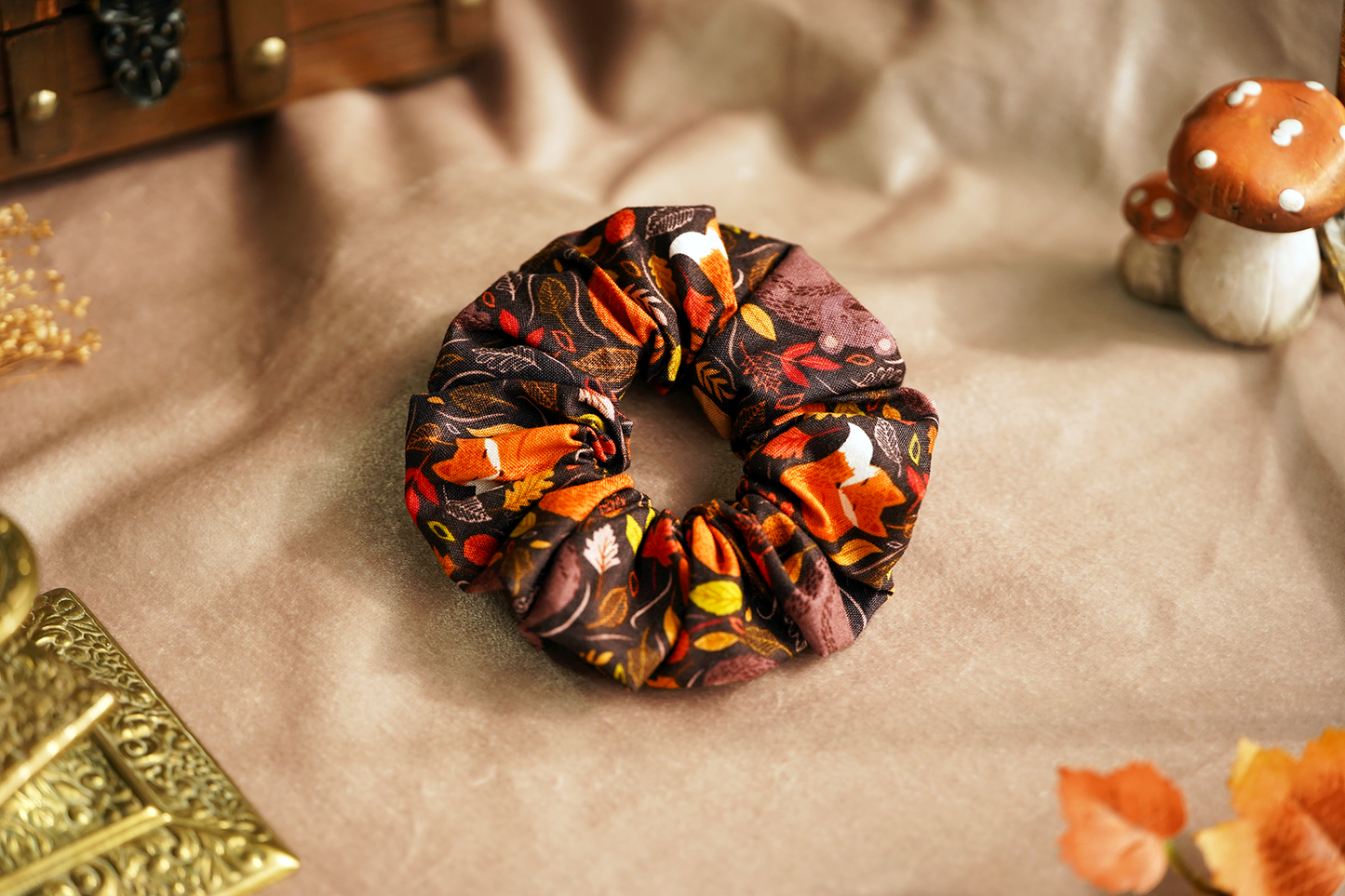 Autumn Critters Scrunchie