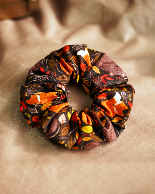 Autumn Critters Scrunchie