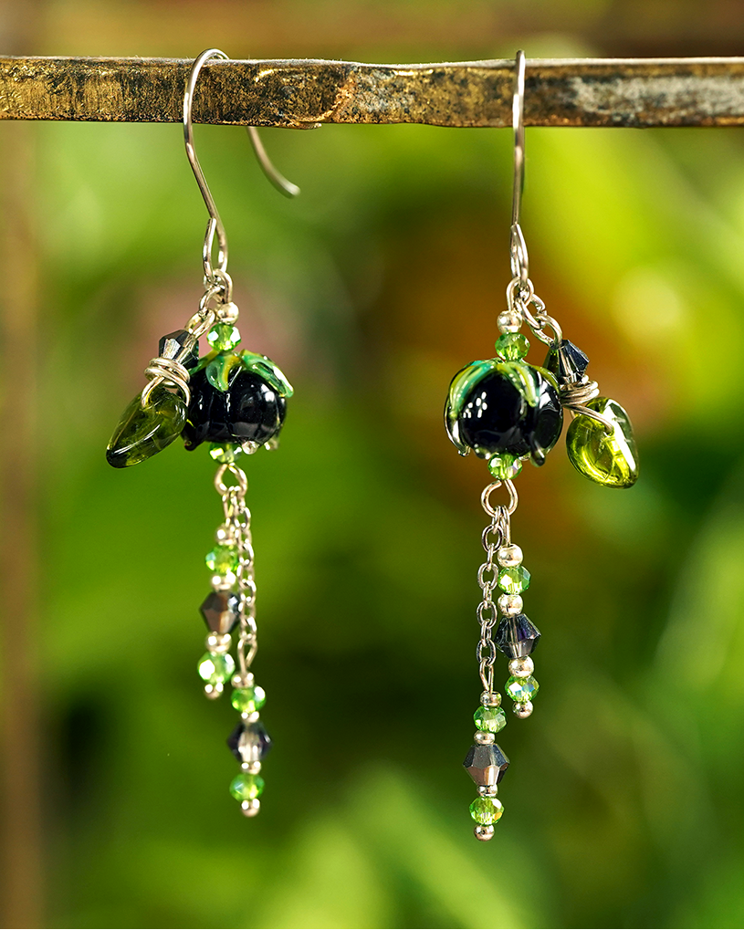 Midnight Drop Earrings