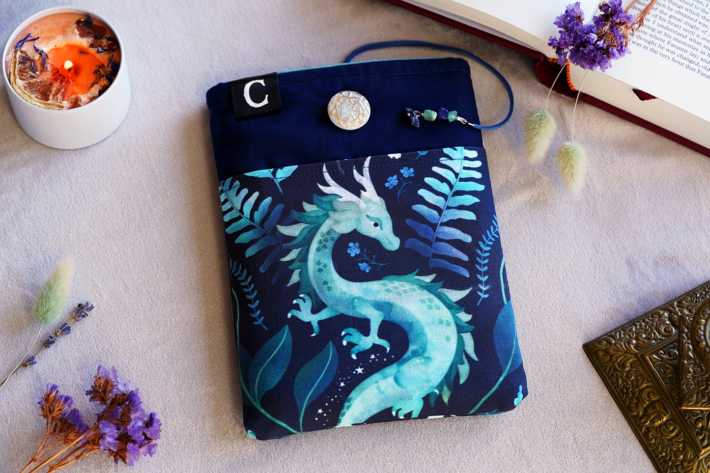 Water Dragon Book Sleeve