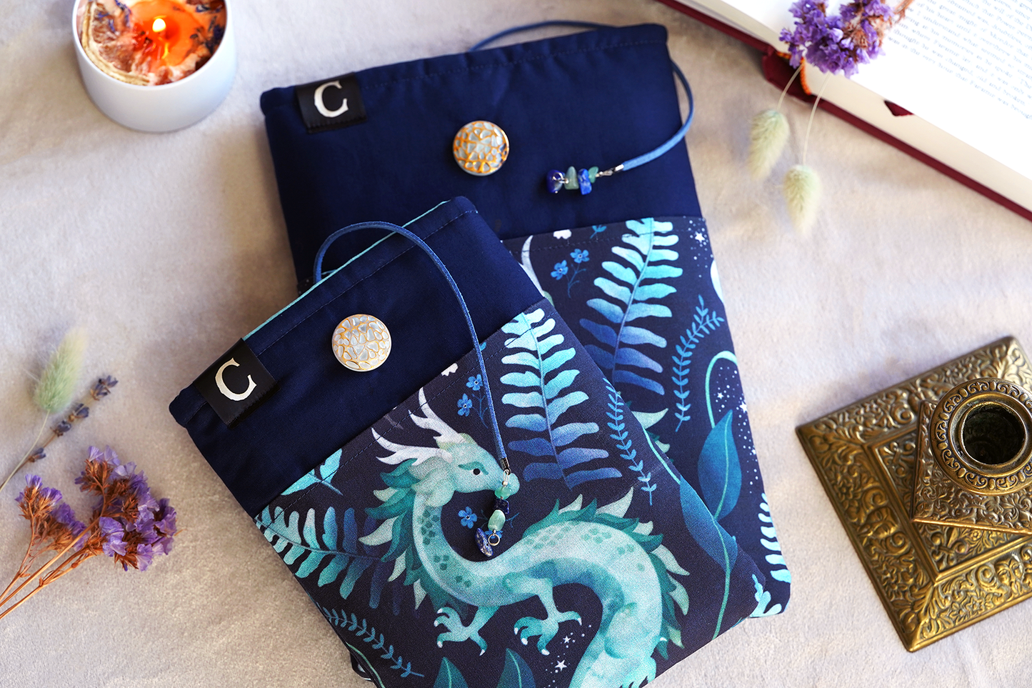 Water Dragon Book Sleeve