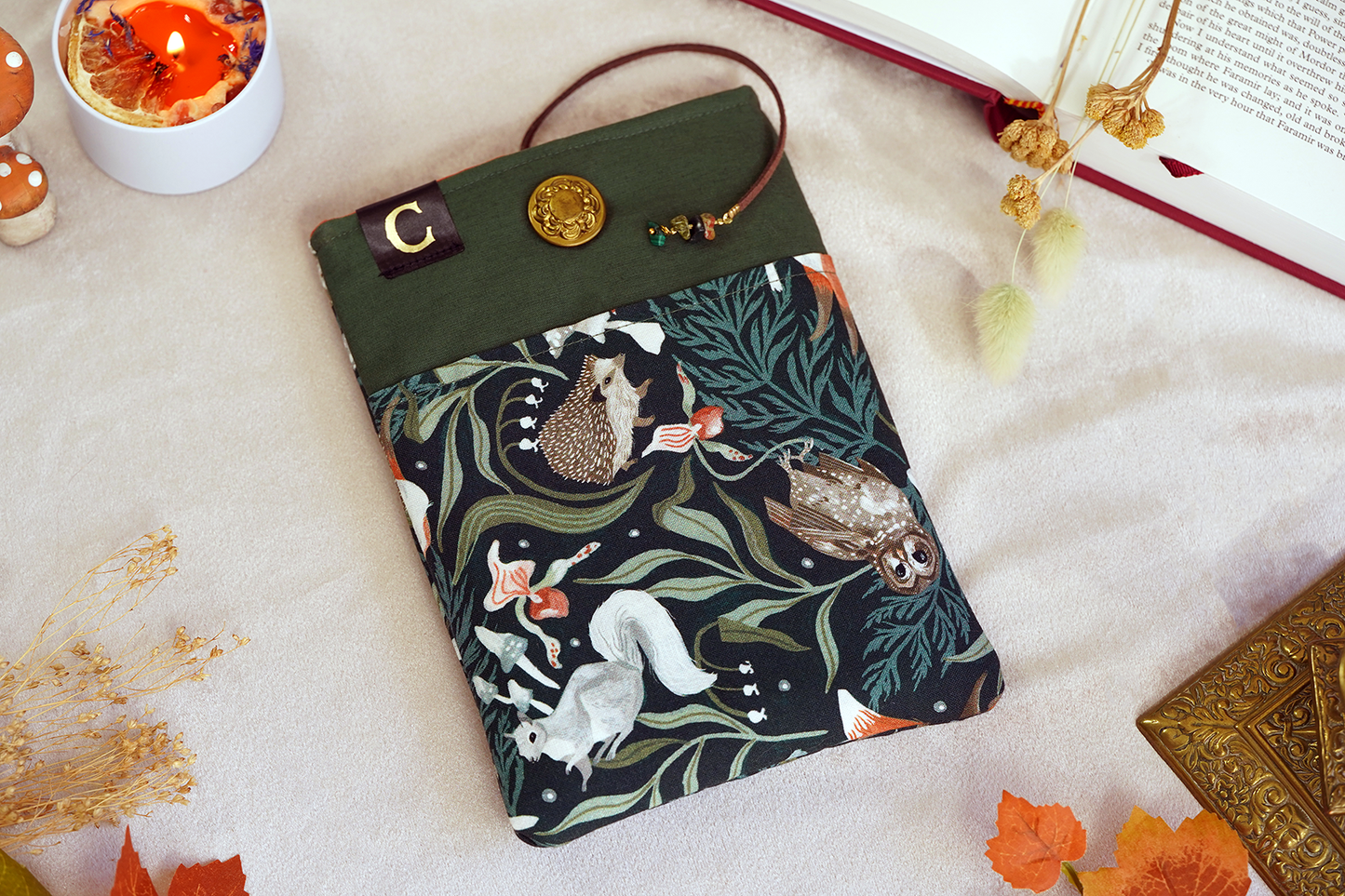 Woodland Forest Critters Book Sleeve