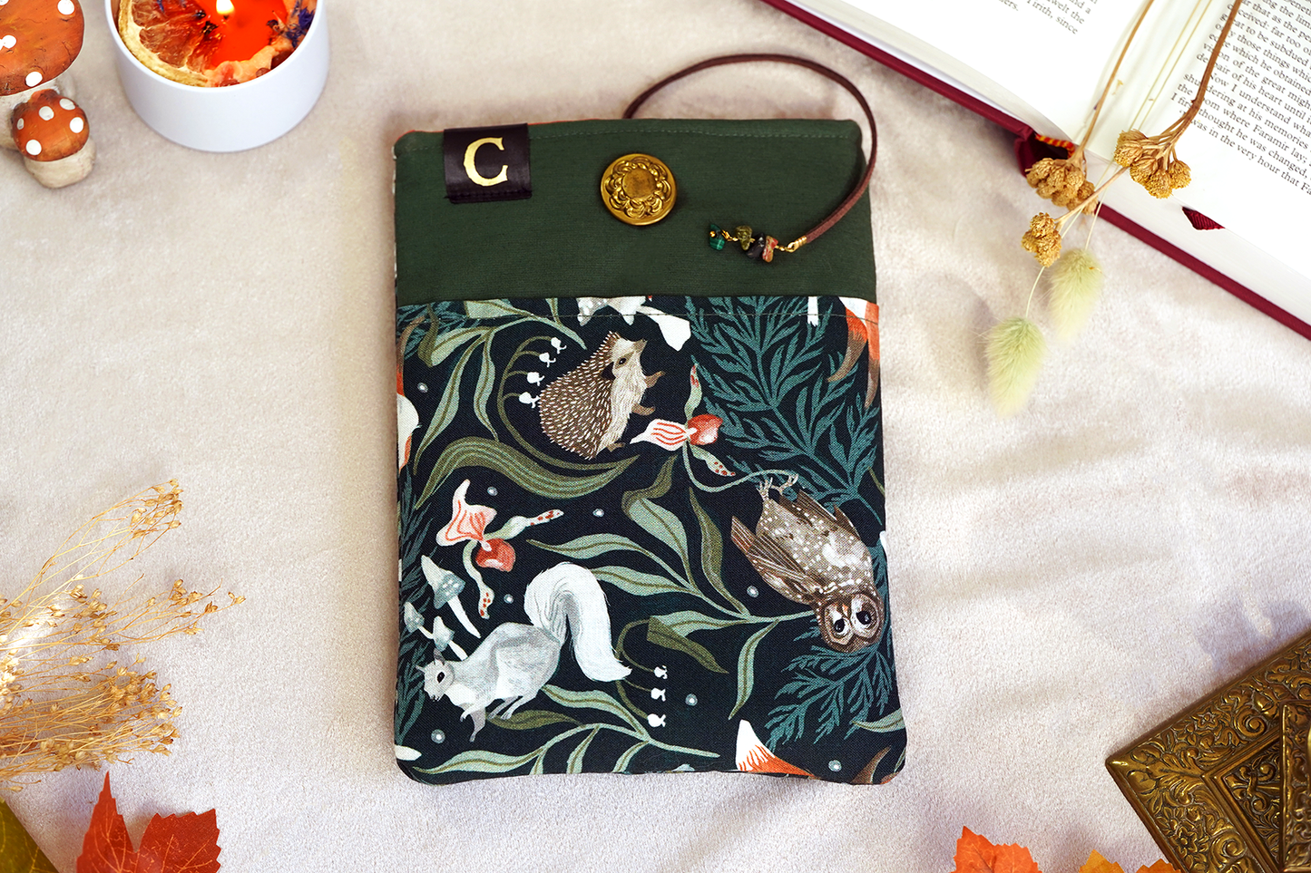 Woodland Forest Critters Book Sleeve