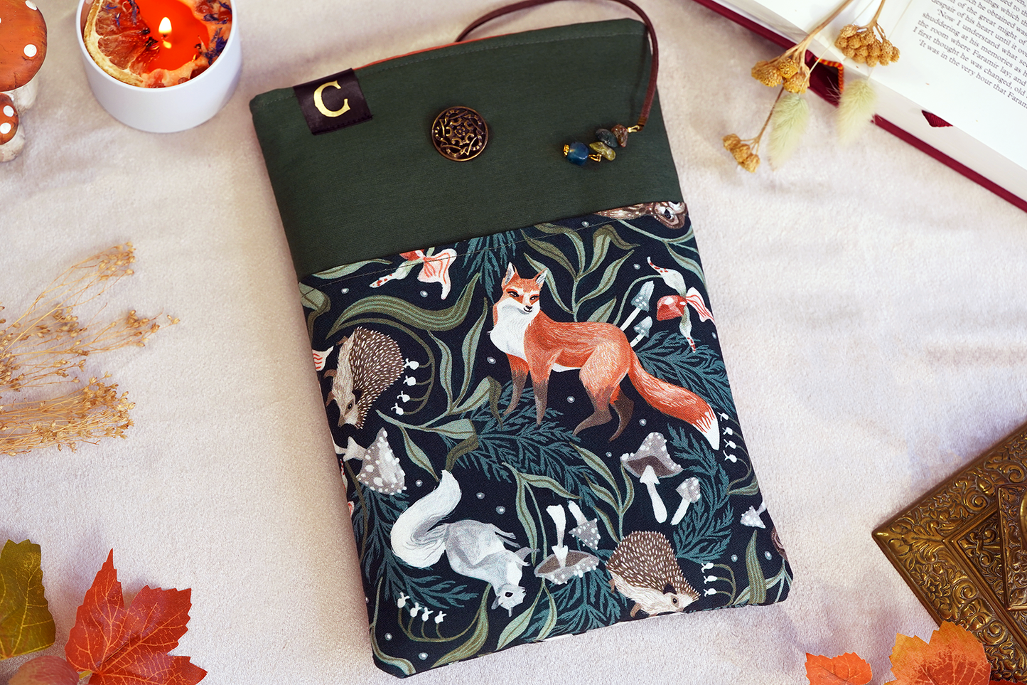 Woodland Forest Critters Book Sleeve