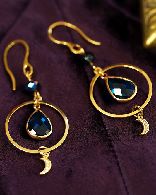Nightveil Earrings - Blue