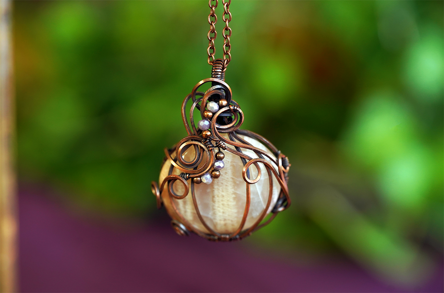 Glimmergourd Pendant - Moonstone