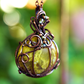 Glimmergourd Pendant - Green Opal