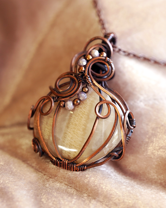 Glimmergourd Pendant - Moonstone