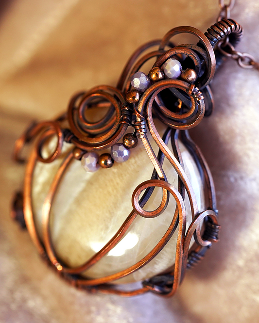 Glimmergourd Pendant - Moonstone