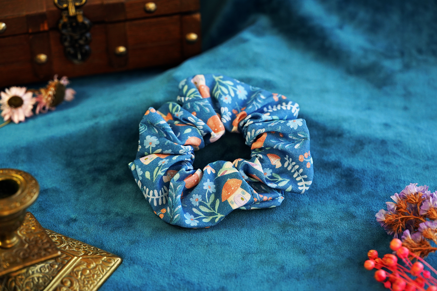Fairy Mushroom Scrunchie
