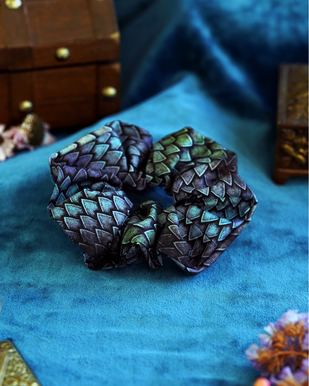 Dragon Scale Scrunchie