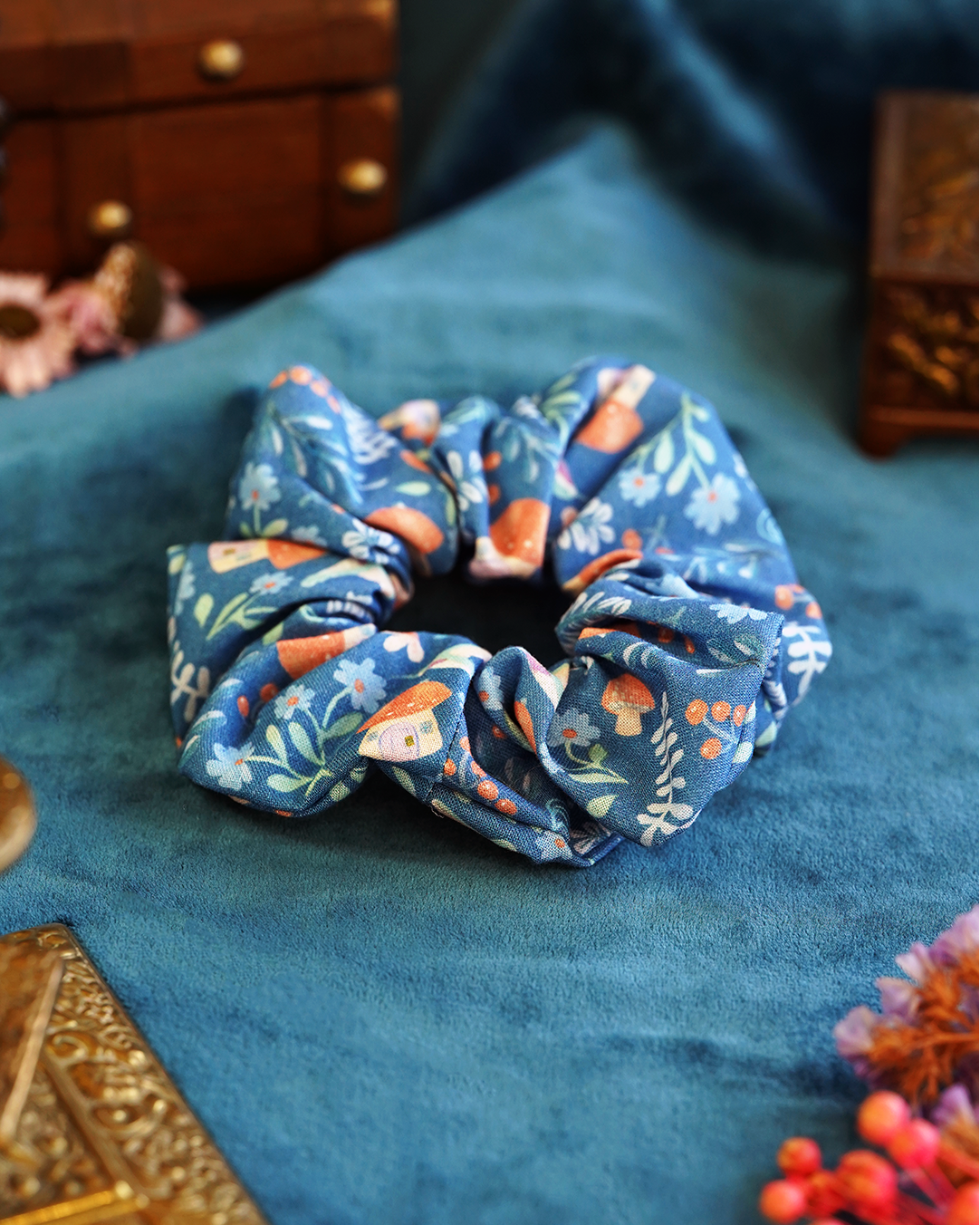 Fairy Mushroom Scrunchie