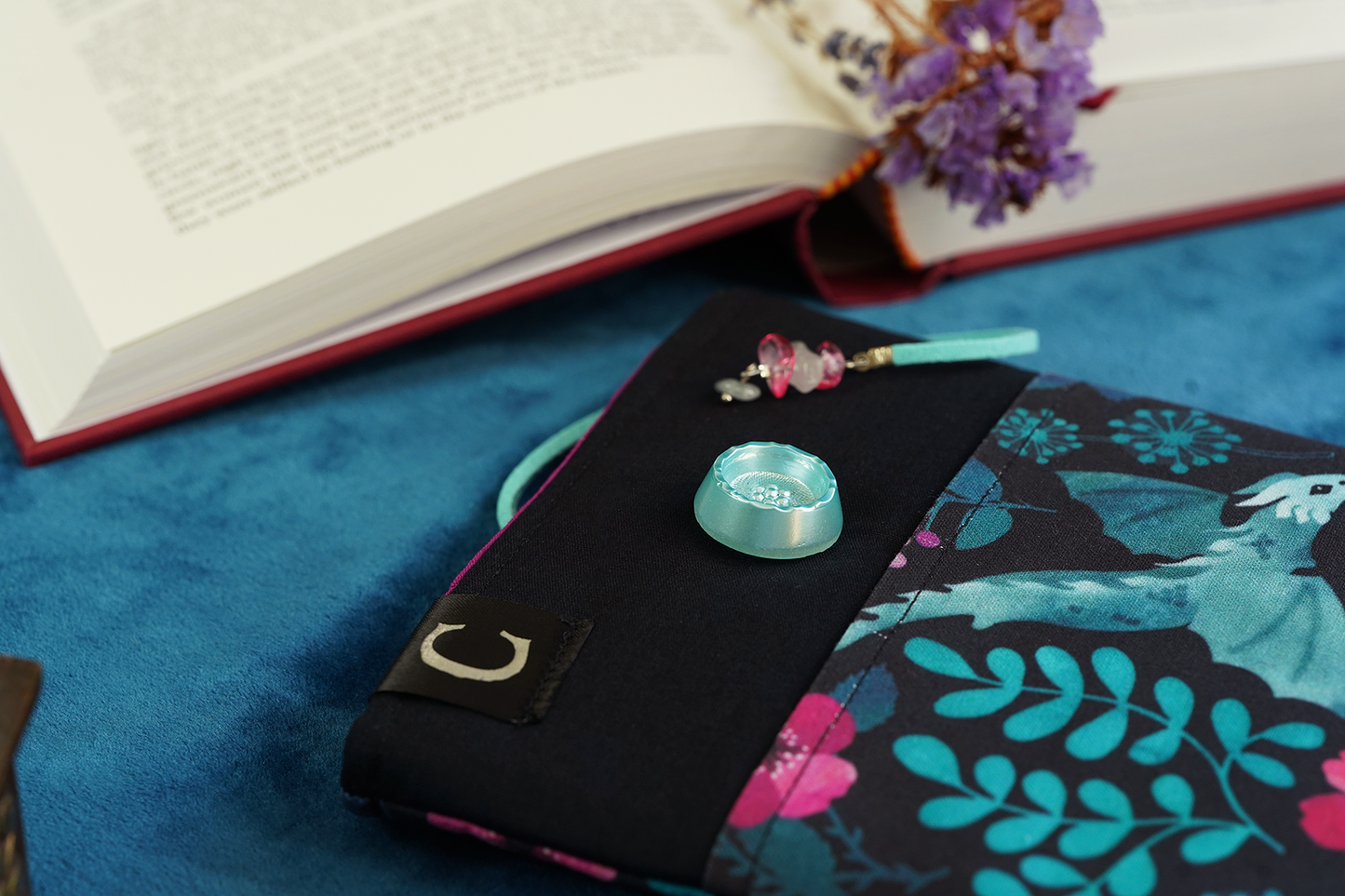 Flower Dragon Book Sleeve