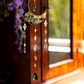 Crystal Crescent Suncatcher - Aventurine & Fluorite