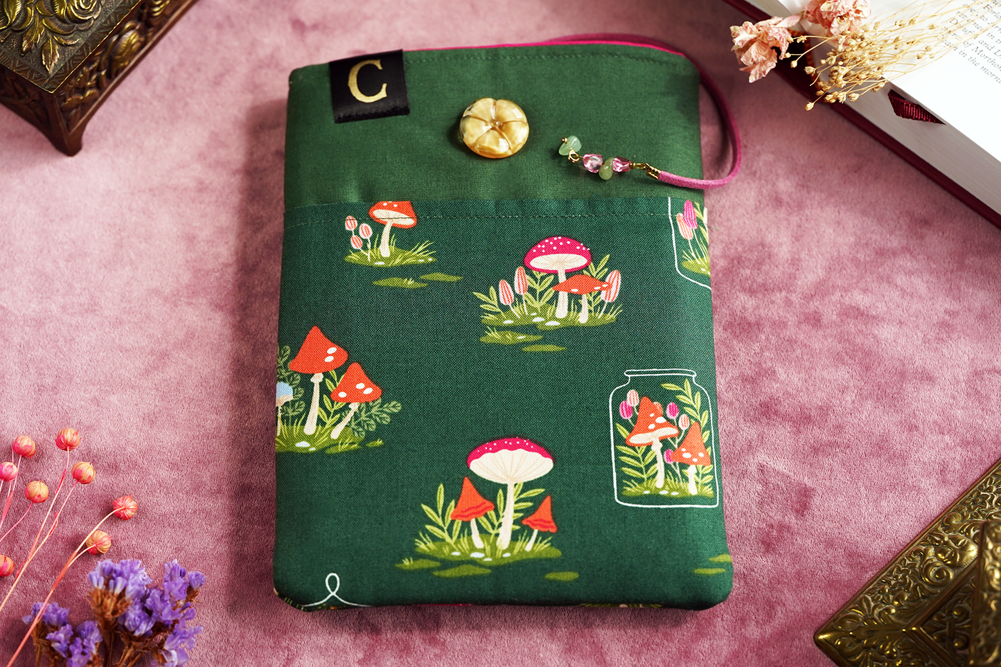 Mushroom Terrarium Book Sleeve