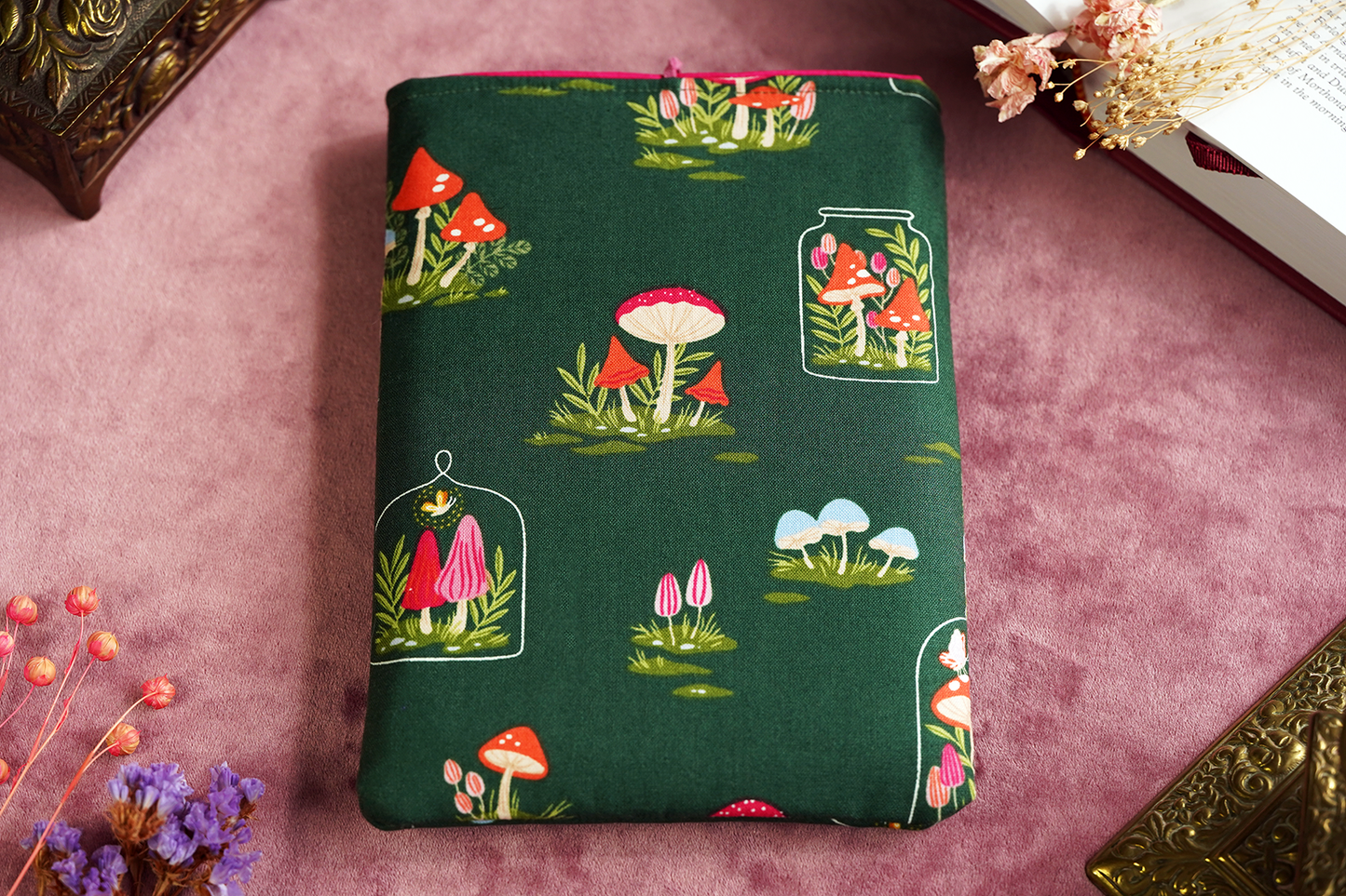 Mushroom Terrarium Book Sleeve