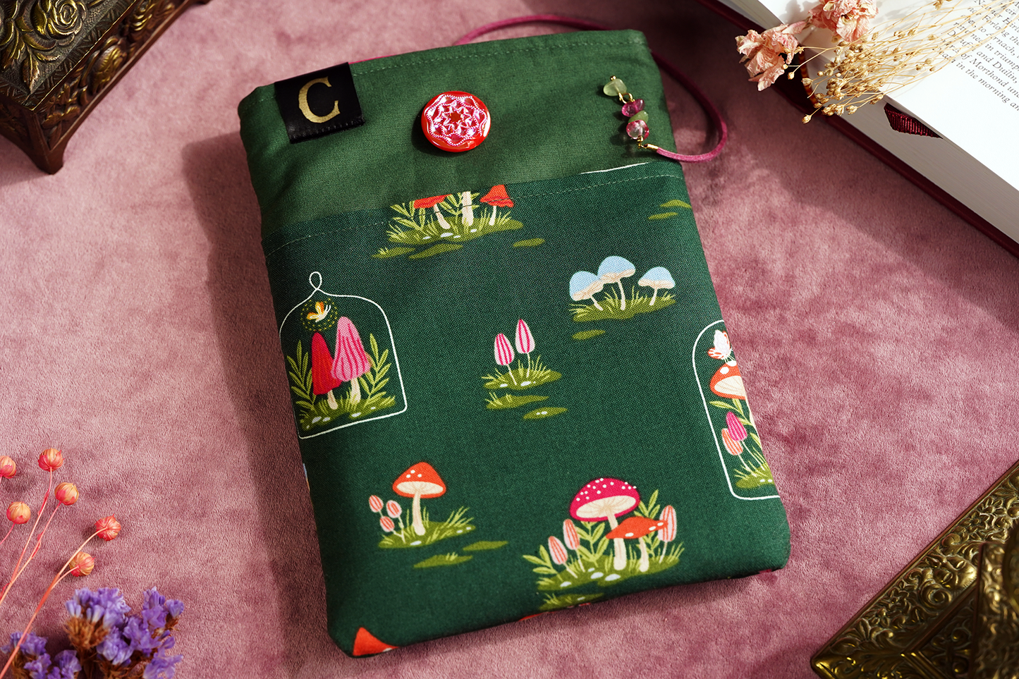 Mushroom Terrarium Book Sleeve