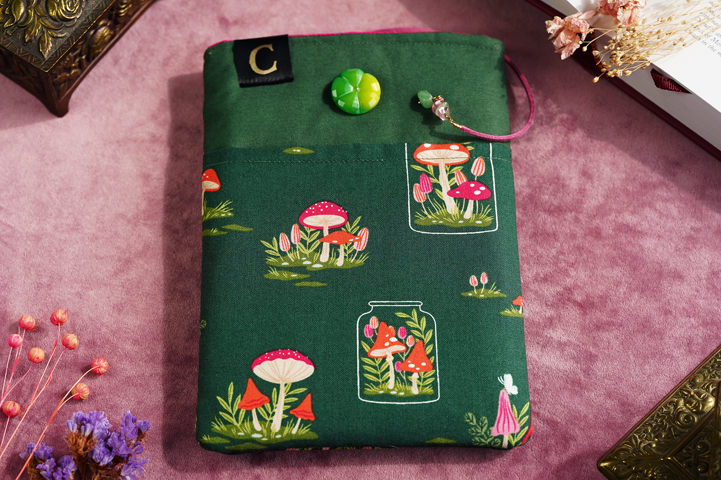 Mushroom Terrarium Book Sleeve