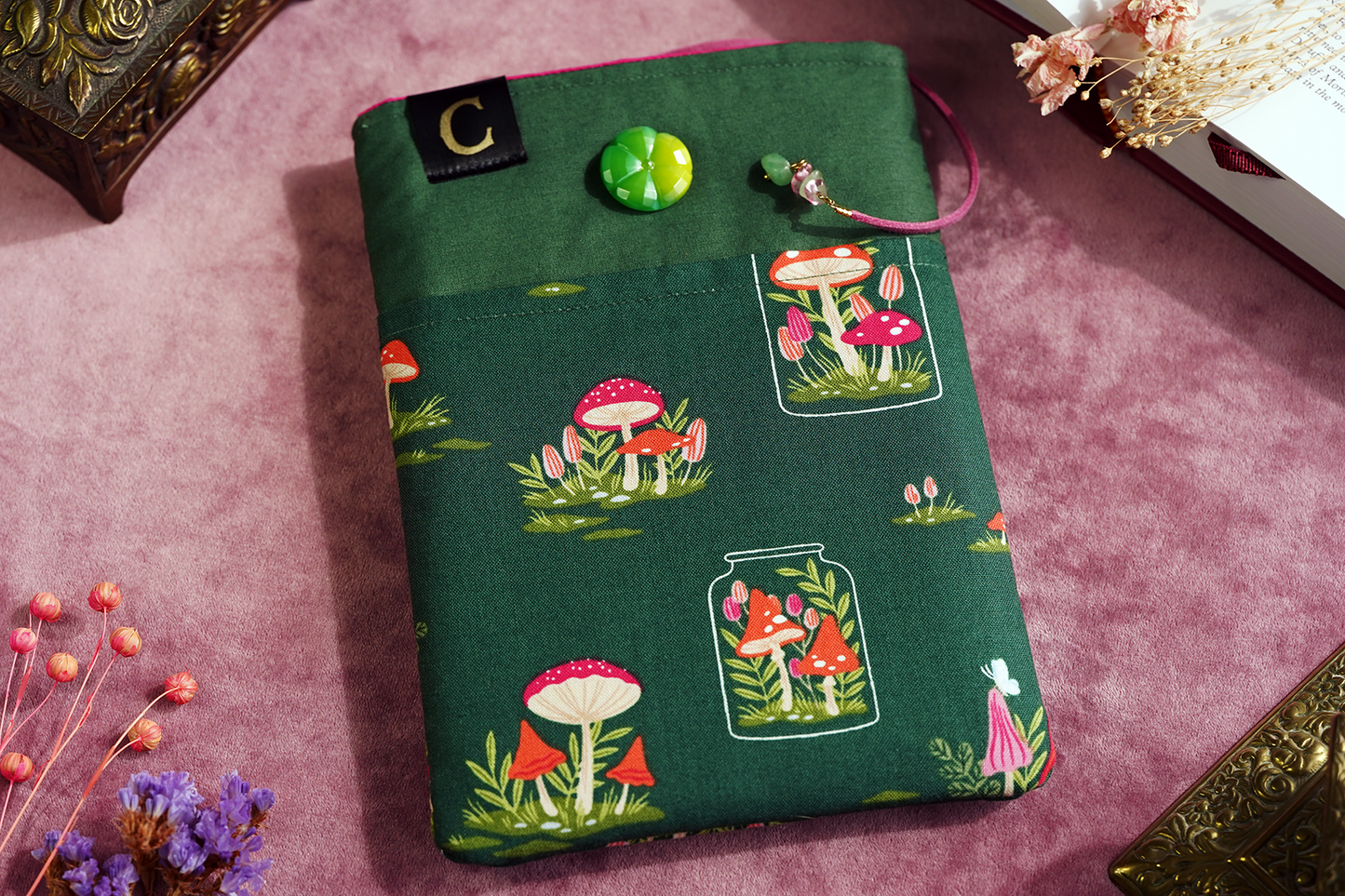 Mushroom Terrarium Book Sleeve