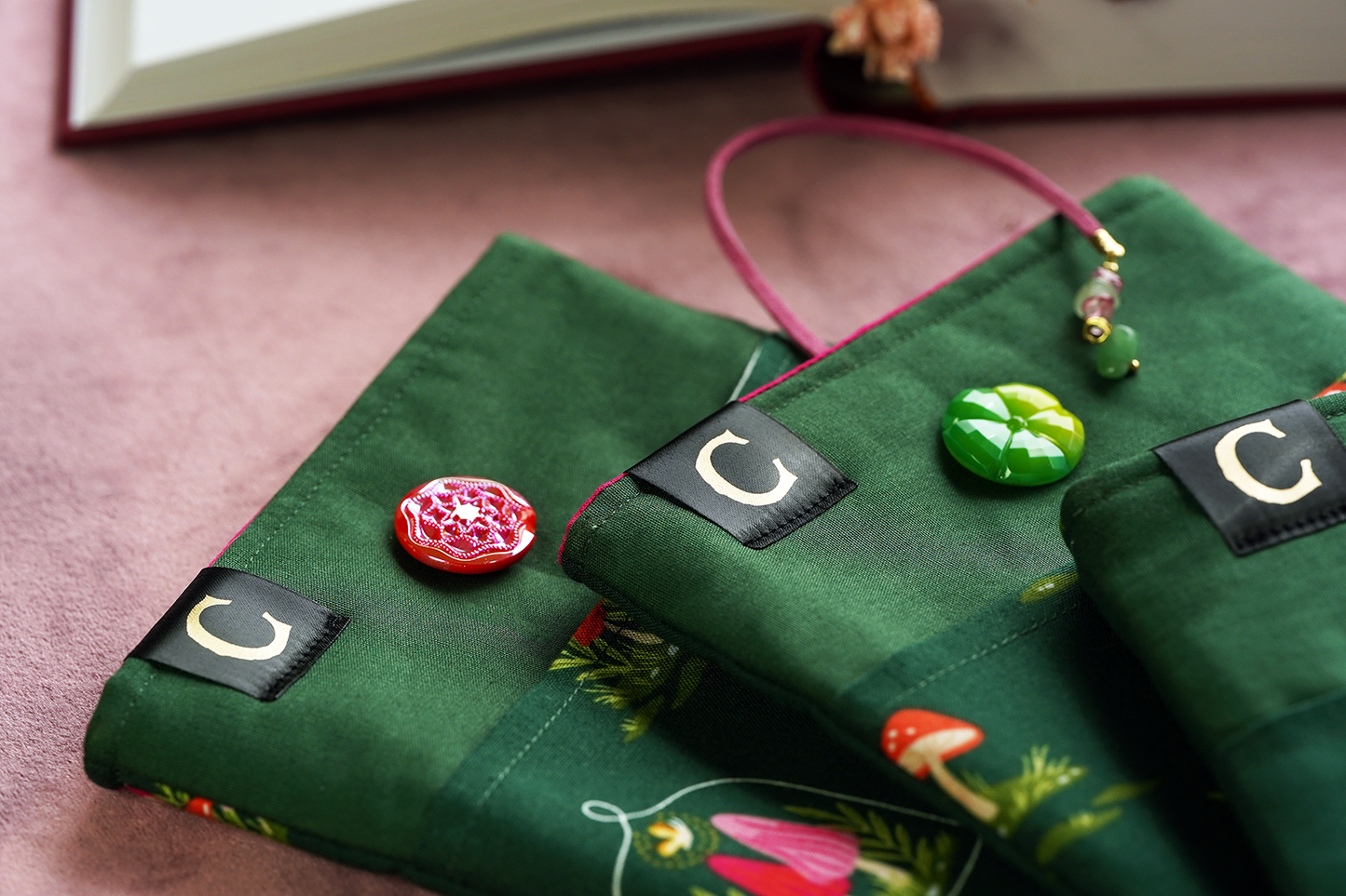 Mushroom Terrarium Book Sleeve