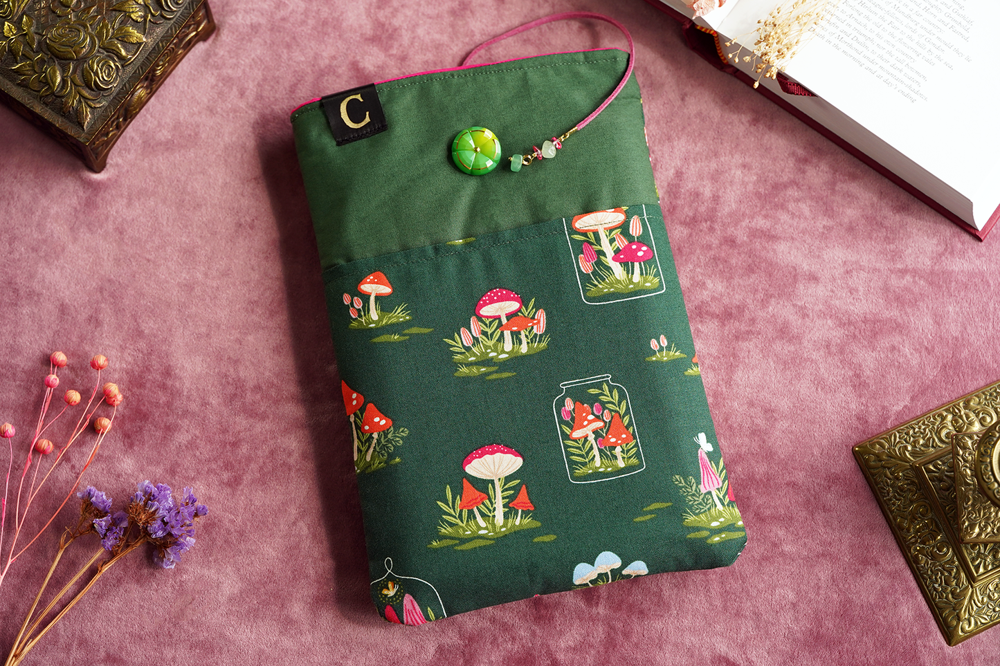 Mushroom Terrarium Book Sleeve