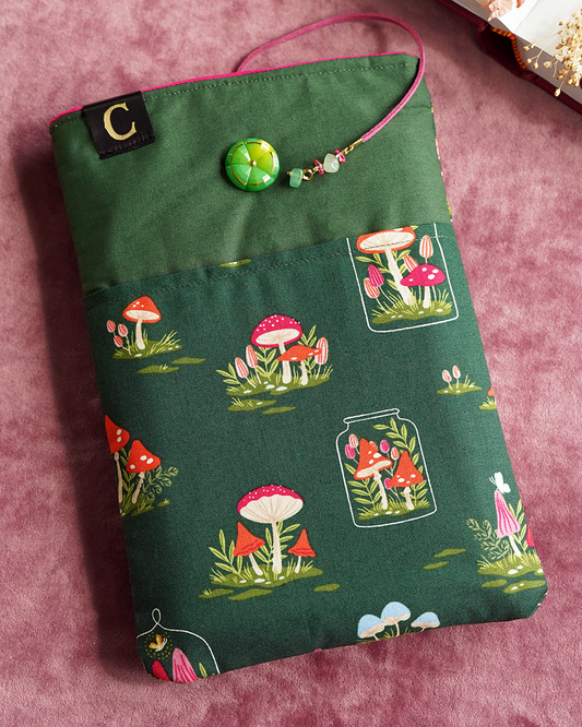 Mushroom Terrarium Book Sleeve