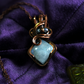 Small Amulet Pendant - Rainbow Moonstone