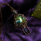 Mushroom Pendant - Labradorite