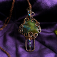 Mushroom Pendant - Labradorite