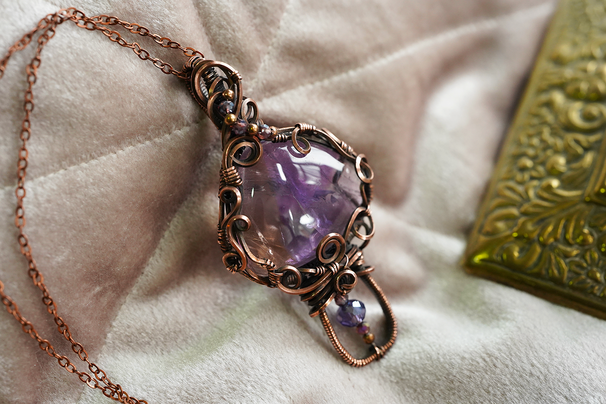 Mushroom Pendant - Ametrine