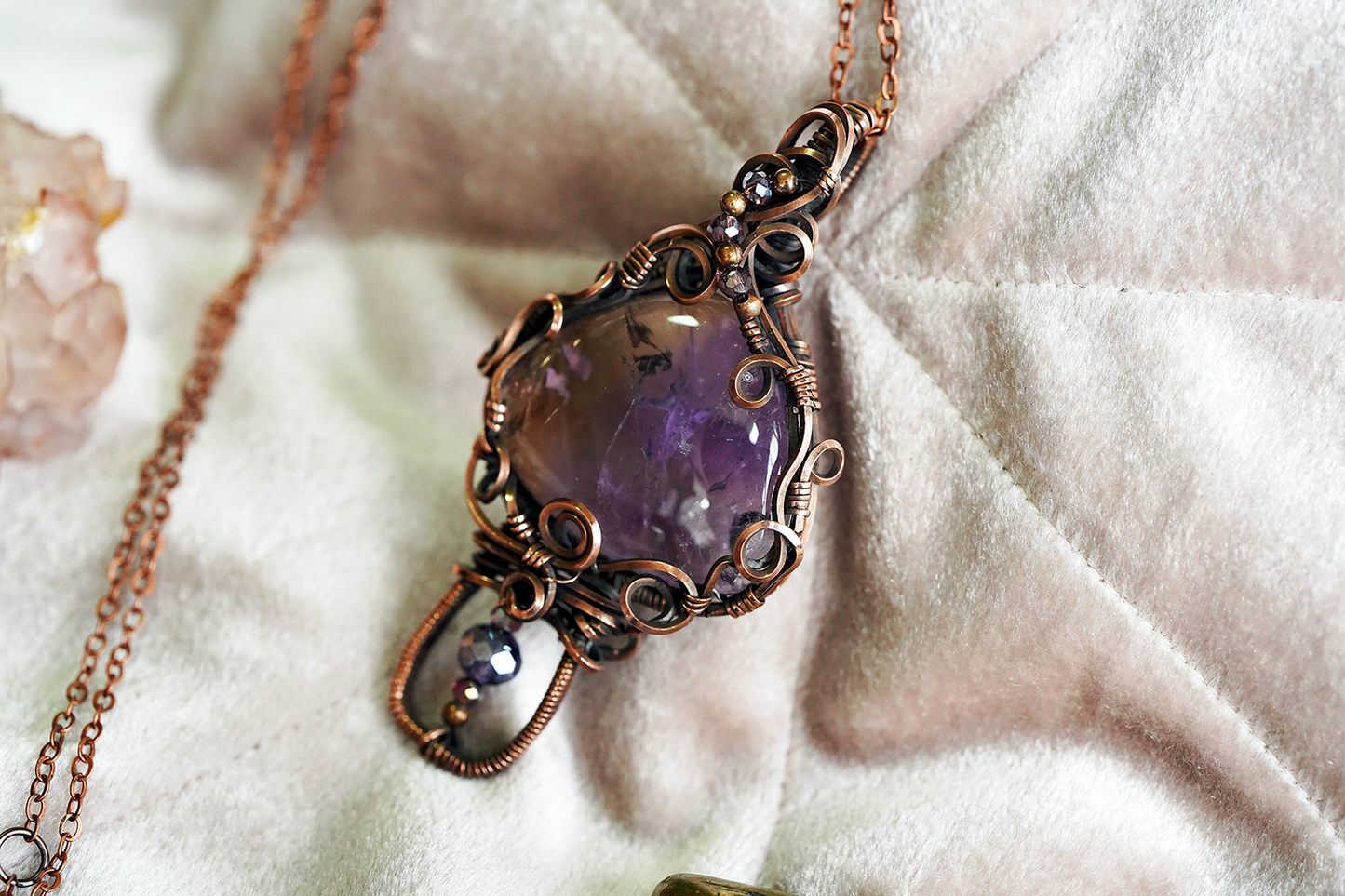 Mushroom Pendant - Ametrine