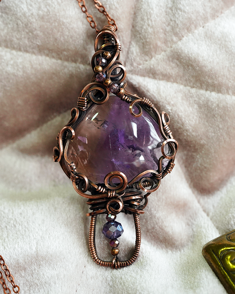 Mushroom Pendant - Ametrine