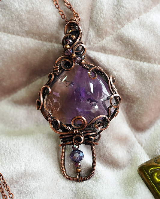 Mushroom Pendant - Ametrine
